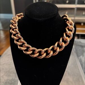 Chunky Rose Gold Chain Necklace-NEVER WORN